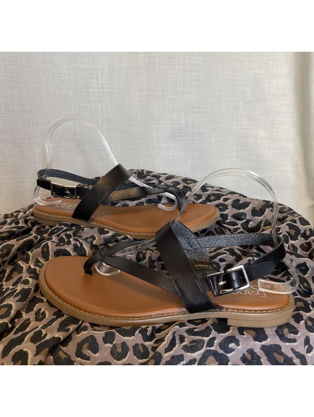 Franco Sarto Gabby Sandal In Black Sz 10m